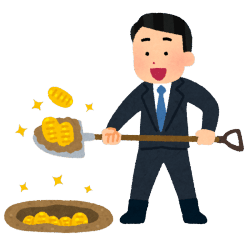 画像:埋蔵金のイメージ