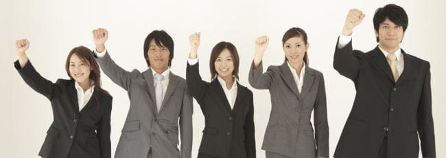 画像：ガッツポーズ