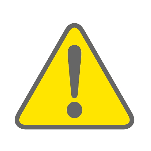 画像：注意のイメージ